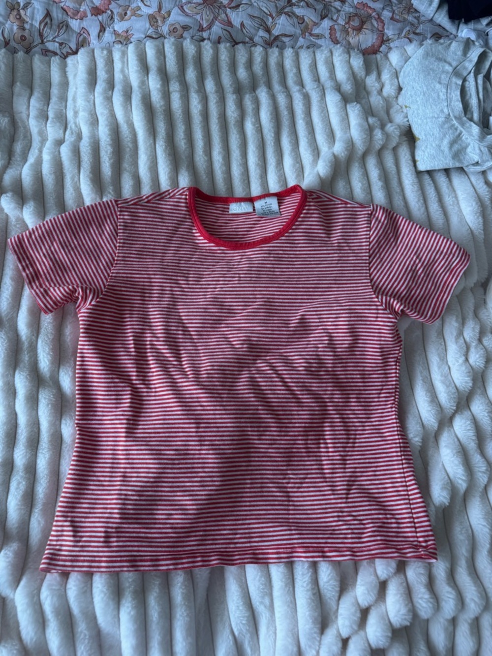 GNW Red & White Striped Short-Sleeve Tee